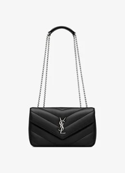 Saint Laurent Loulou Small shoulder bag van quilted lamsleer