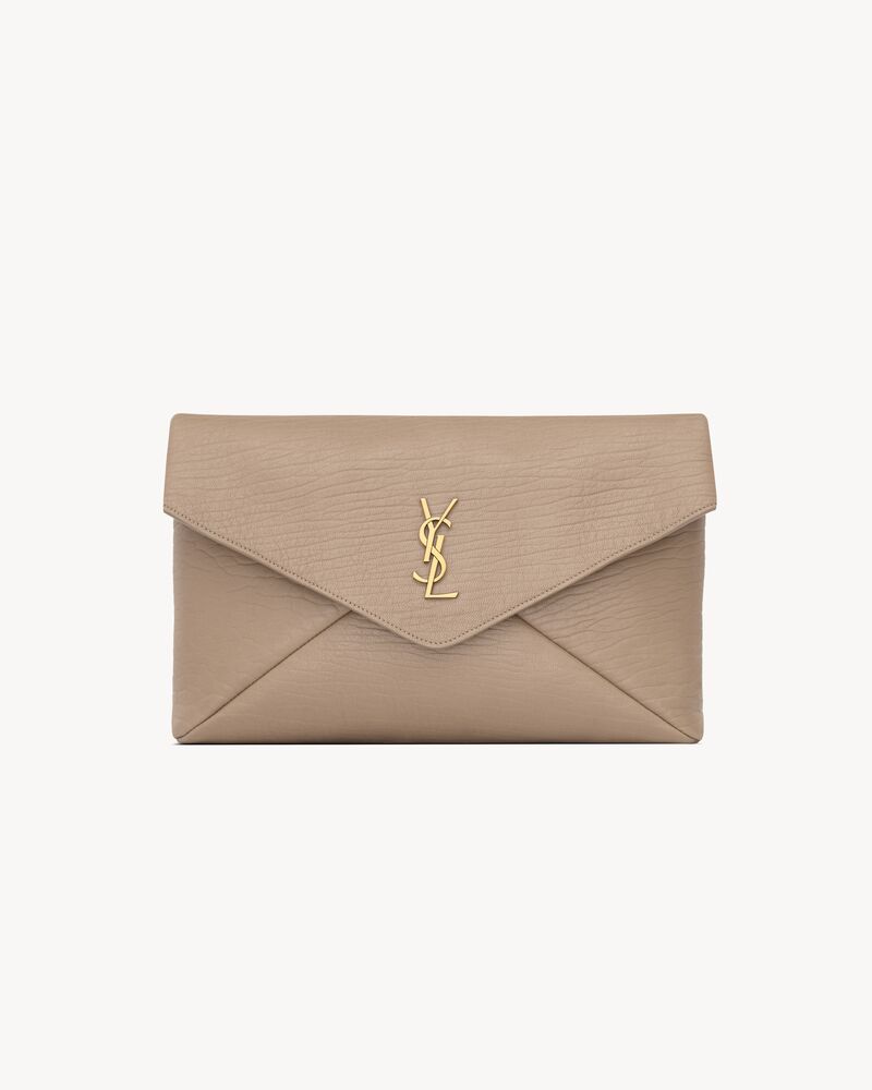 Saint Laurent CASSANDRE large envelope pouch in lambskin