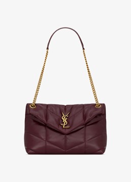 Saint Laurent Puffer Small shoulder bag van kalfsleer