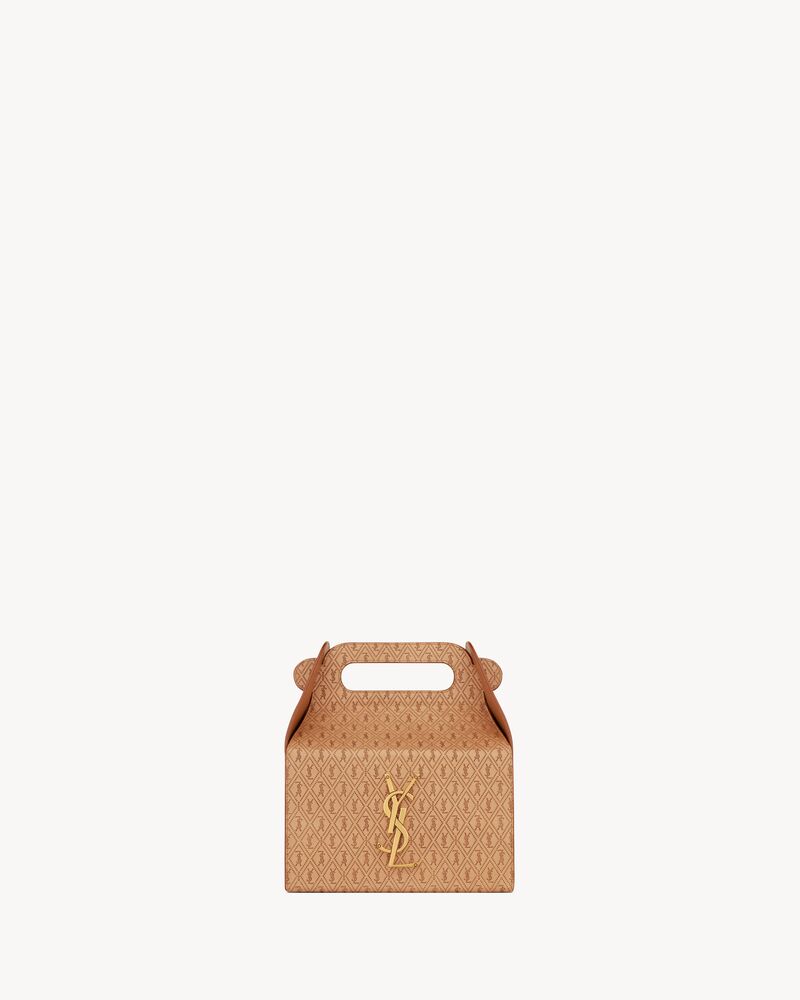 Saint Laurent Take-Away Box in Vegetable-Tanned Leather