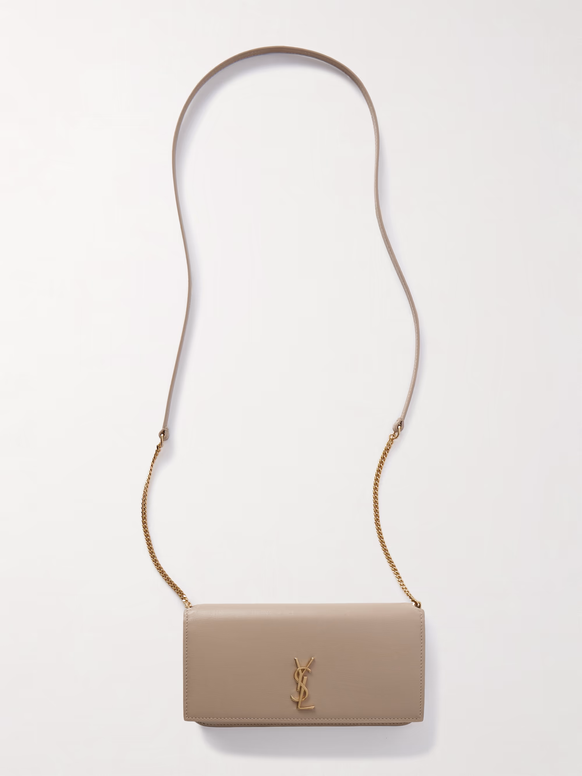 Saint Laurent Cassandre Strap leather phone case