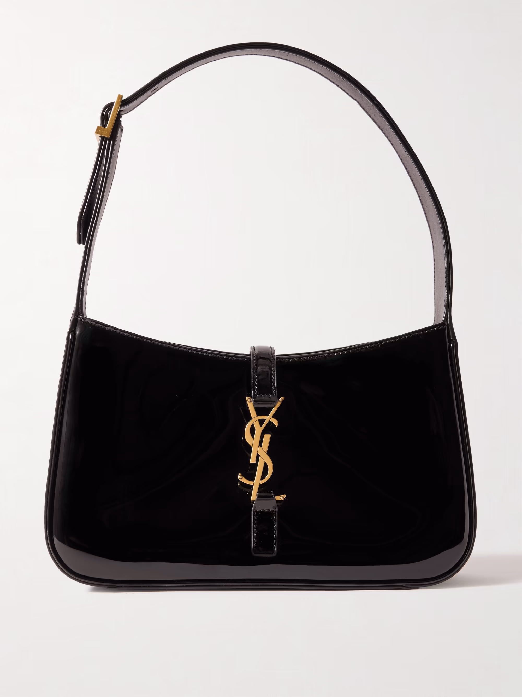 Saint Laurent Le 5 à 7 mini patent-leather shoulder bag