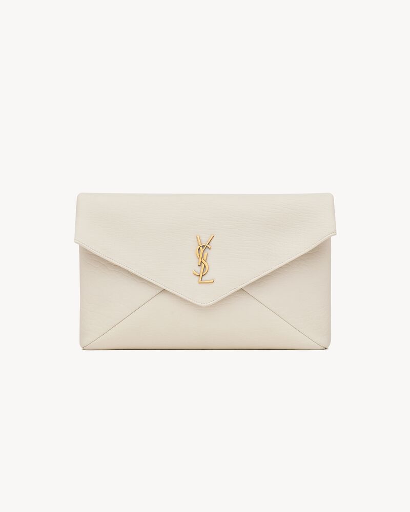 Saint Laurent CASSANDRE large envelope pouch in lambskin