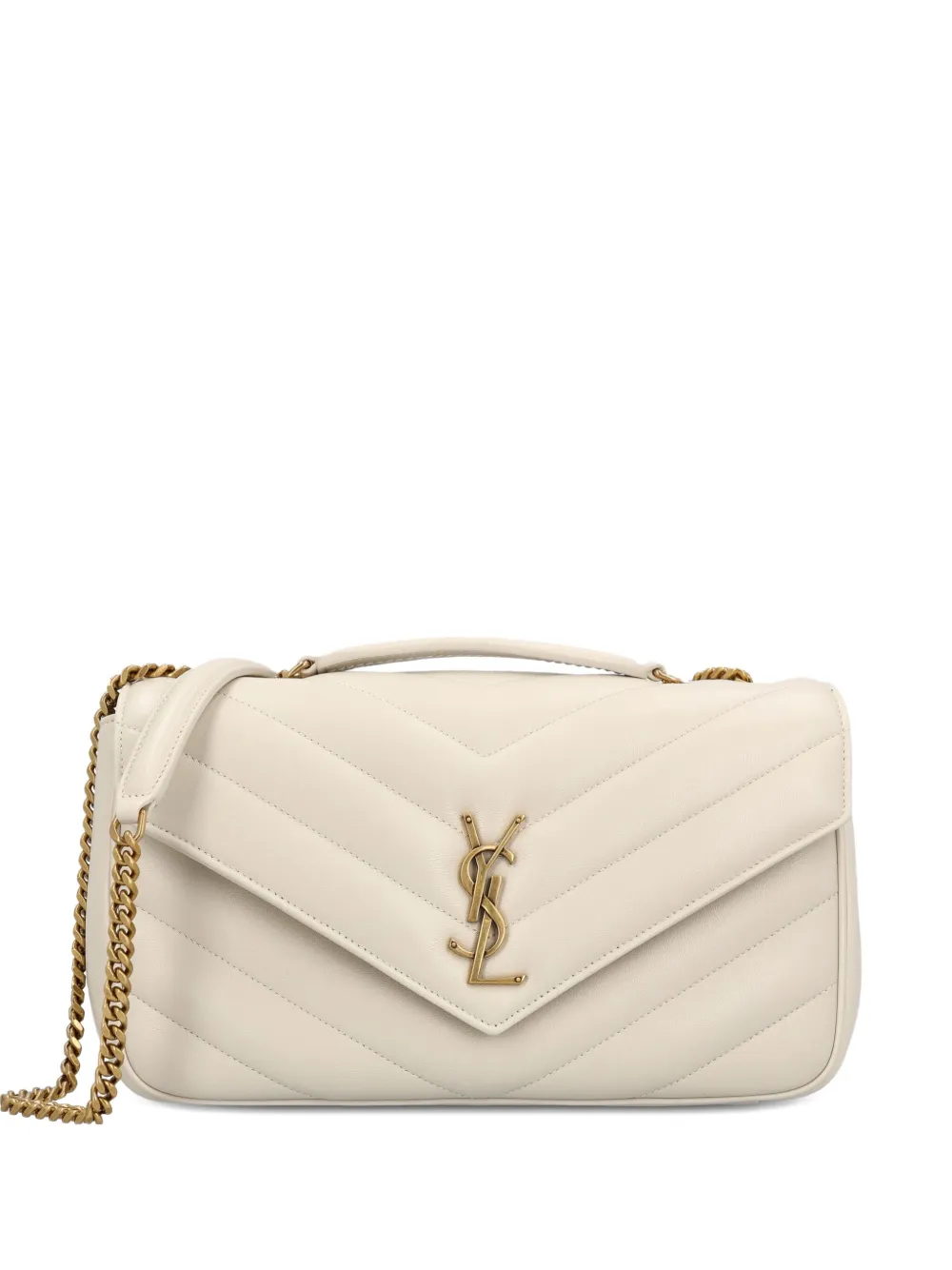 Saint Laurent Loulou quilted Cassandre shoulder bag with logo