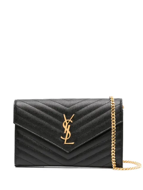 Saint Laurent Cassandre clutch with logo plaque