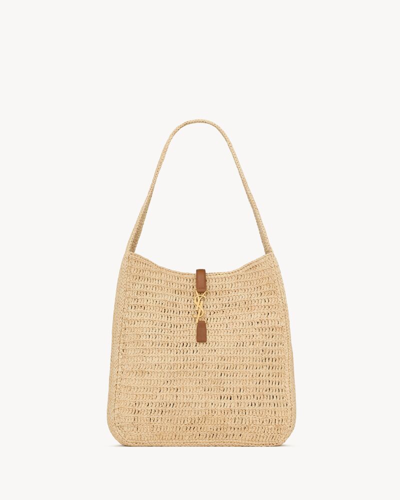 Saint Laurent LE 5 À 7 supple large in raffia