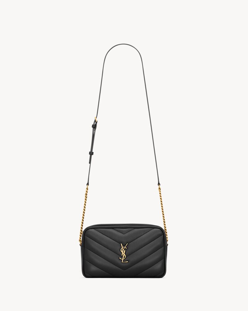 Saint Laurent LOULOU camera bag in MATELASSÉ lambskin
