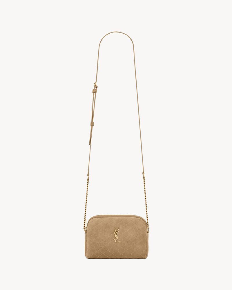 Saint Laurent GABY zipped pouch in suede