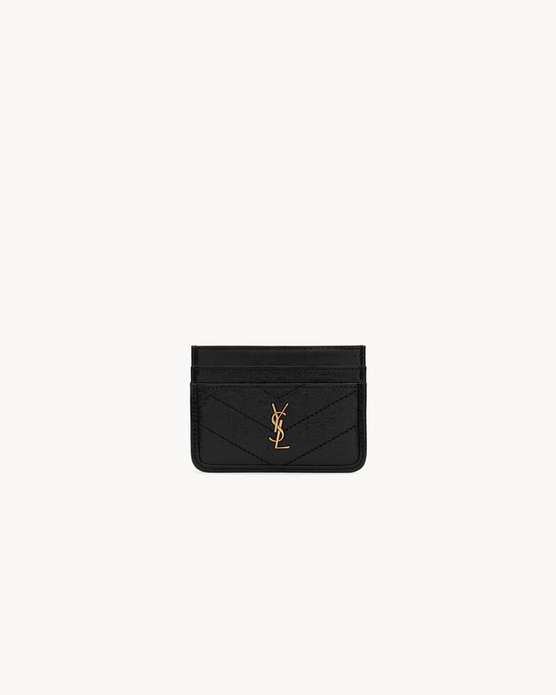 Saint Laurent NIKI card case in vintage leather