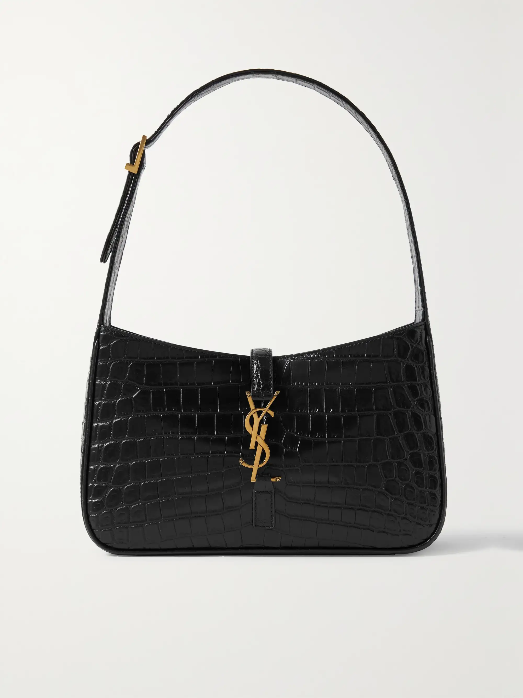 Saint Laurent Le 5 à 7 croc-effect leather shoulder bag
