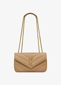 Saint Laurent Loulou Small shoulder bag van lamsleer