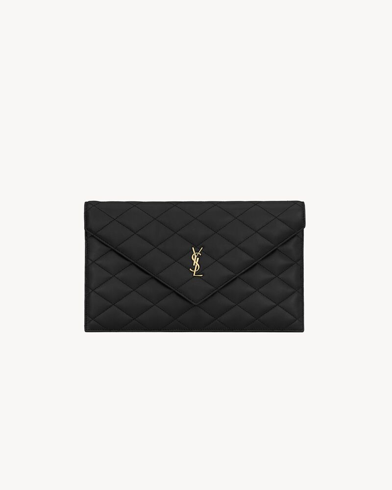 Saint Laurent PARIS pouch in lambskin