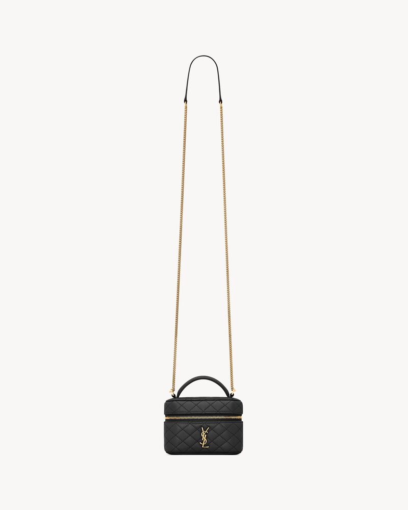 Saint Laurent GABY micro vanity bag in lambskin