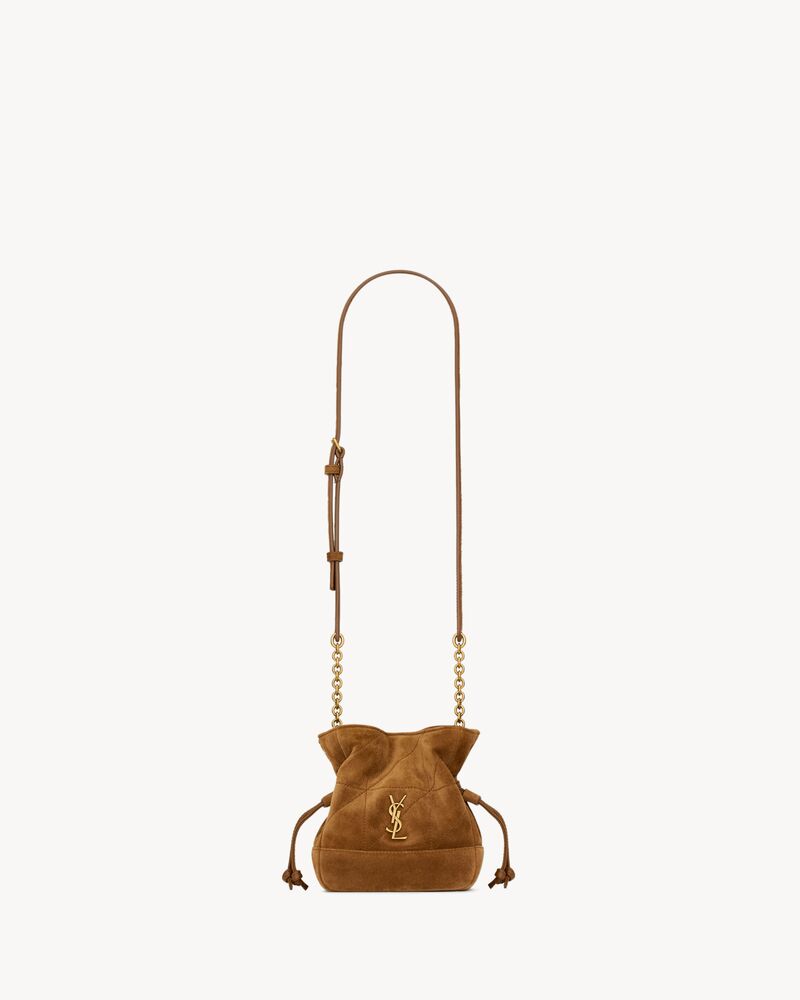 Saint Laurent JAMIE mini shoulder pouch in suede