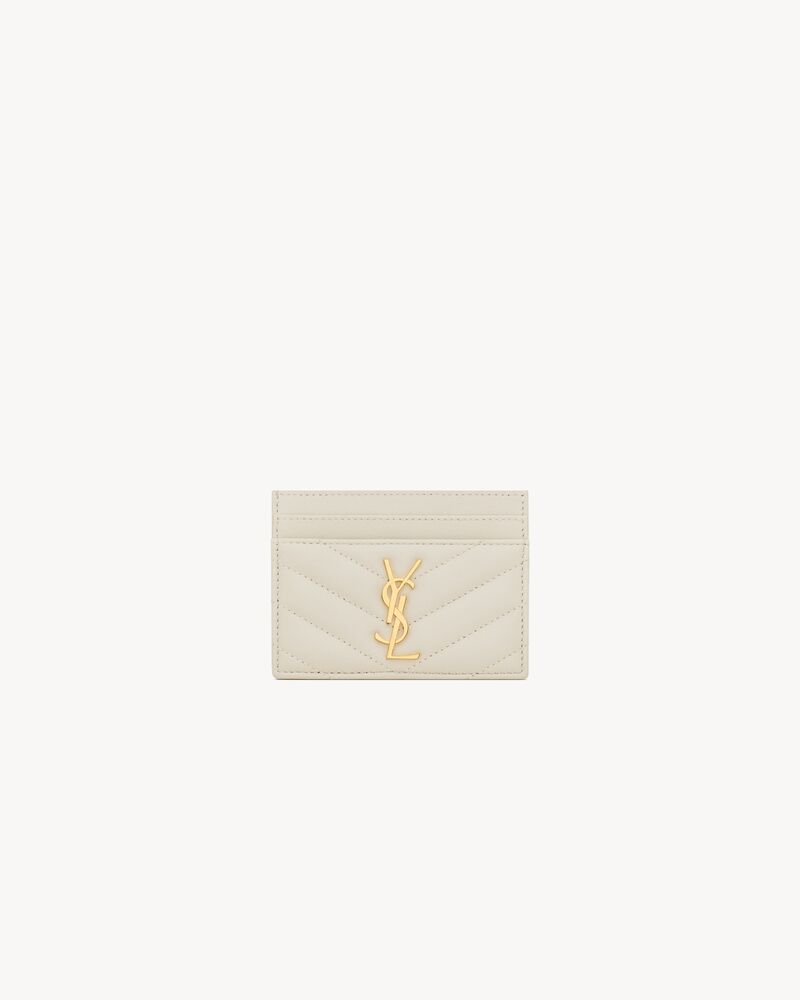 Saint Laurent CASSANDRE MATELASSÉ card case in lambskin