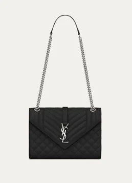 Saint Laurent Envelope Medium shoulder bag van kalfsleer