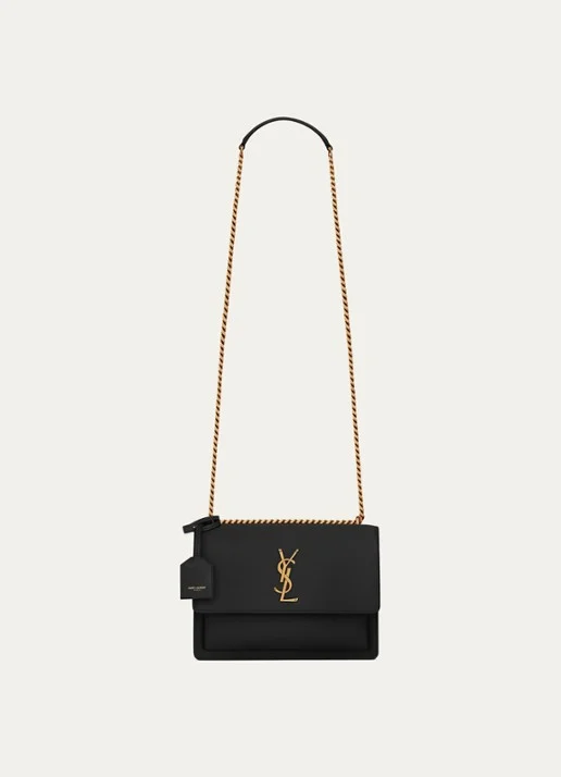 Saint Laurent Sunset Medium shoulder bag van kalfsleer