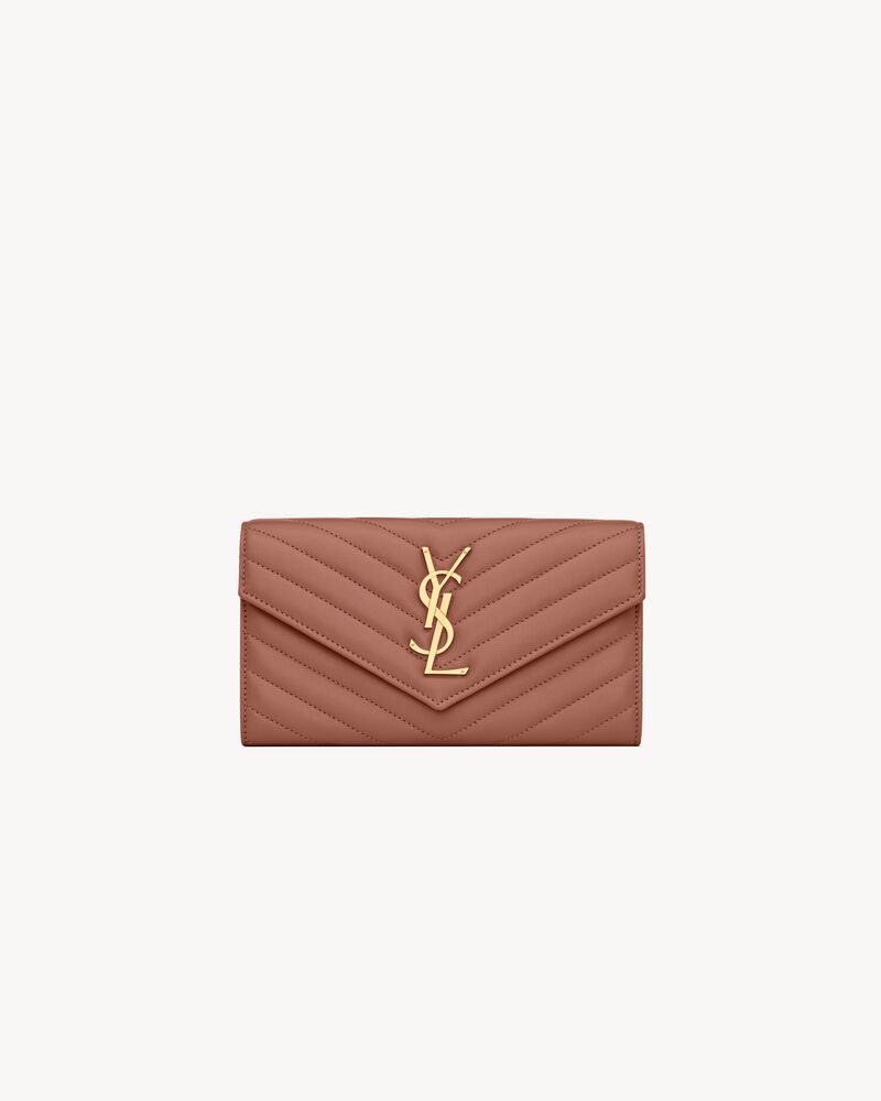 Saint Laurent CASSANDRE large wallet in lambskin