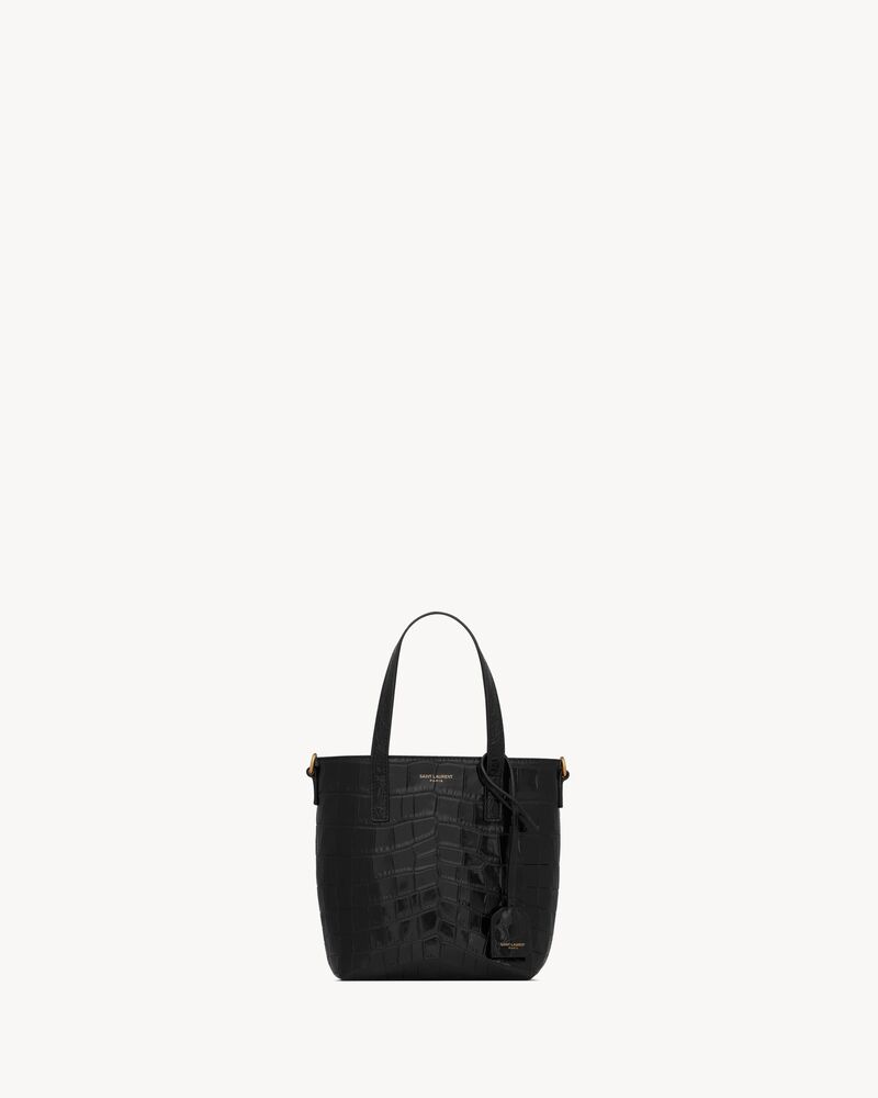 Saint Laurent Mini toy   shopping Saint Laurent IN CROCODILE-EMBOSSED LEATHER
