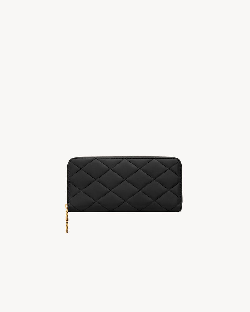 Saint Laurent CASSANDRE BIJOU zip wallet in lambskin