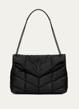 Saint Laurent Puffer Medium shoulder bag van quilted lamsleer