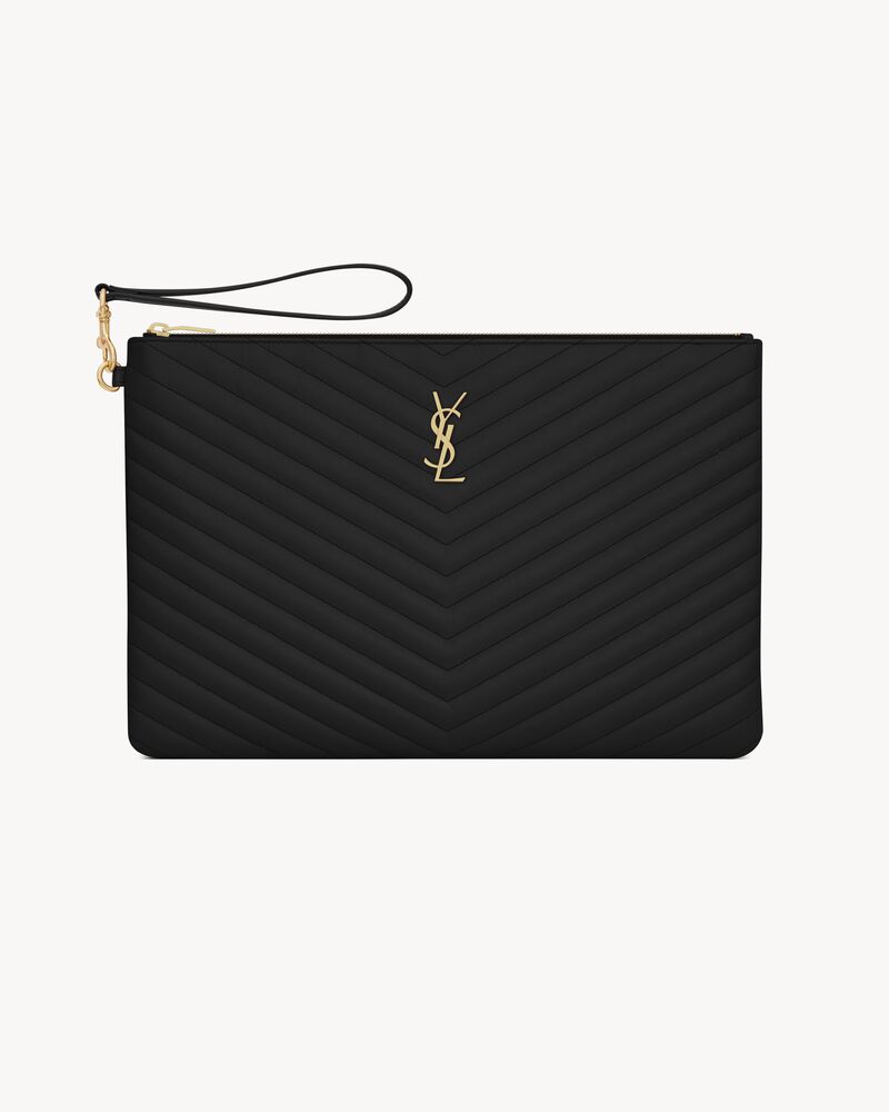 Saint Laurent CASSANDRE MATELASSÉ document holder IN LEATHER