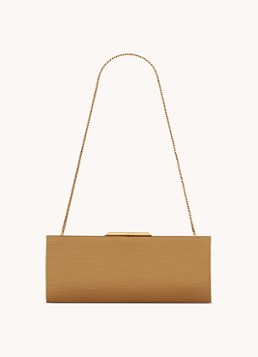 Saint Laurent Midnight Small clutch van satijn