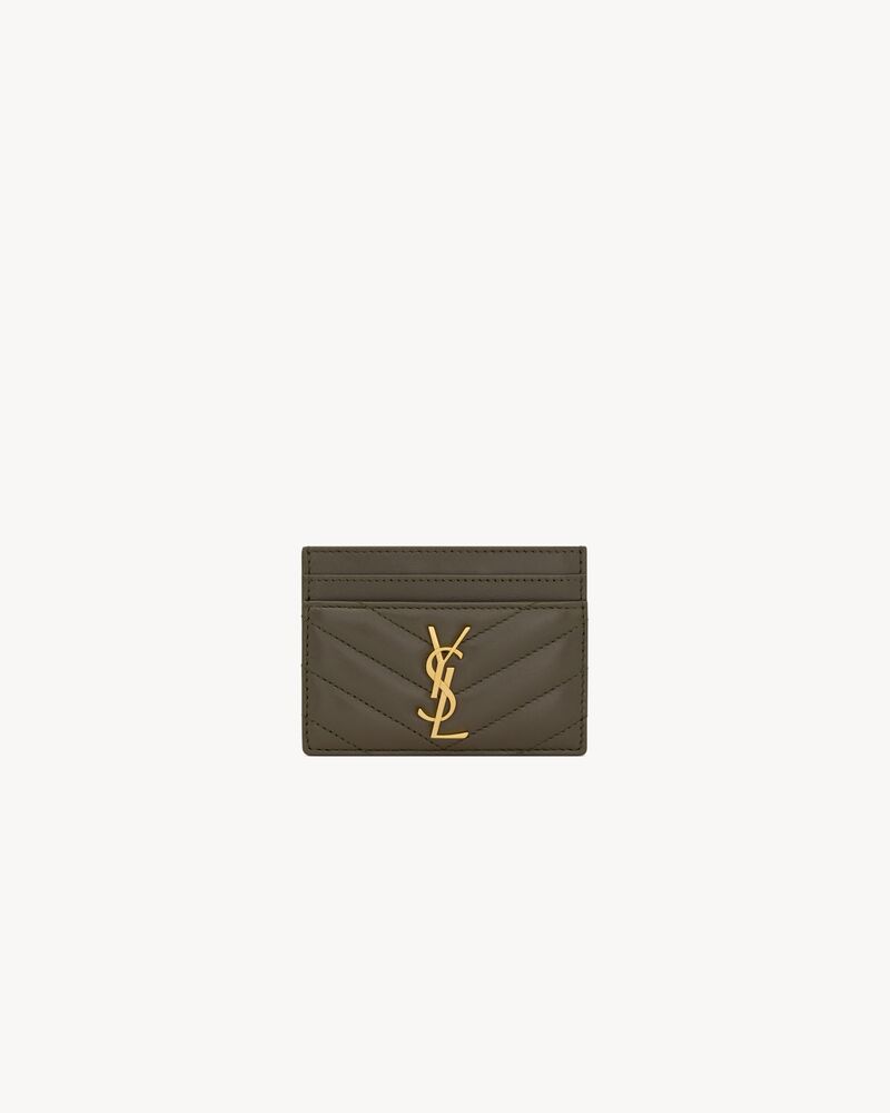 Saint Laurent CASSANDRE MATELASSÉ card case in lambskin