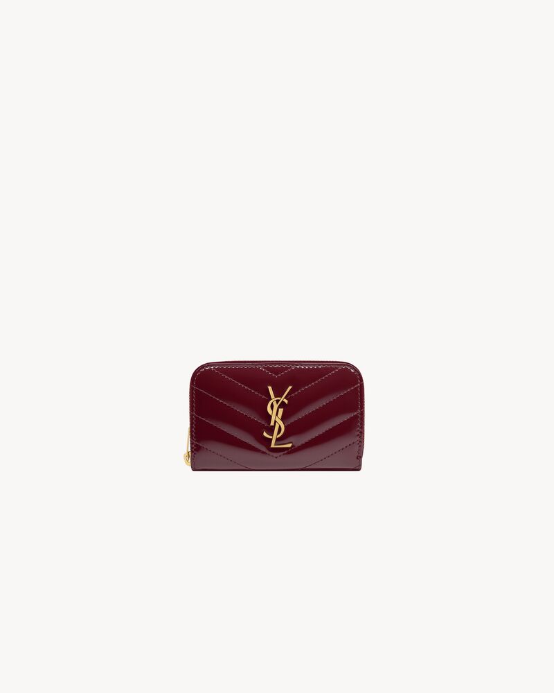 Saint Laurent CASSANDRE MATELASSÉ wallet in patent leather