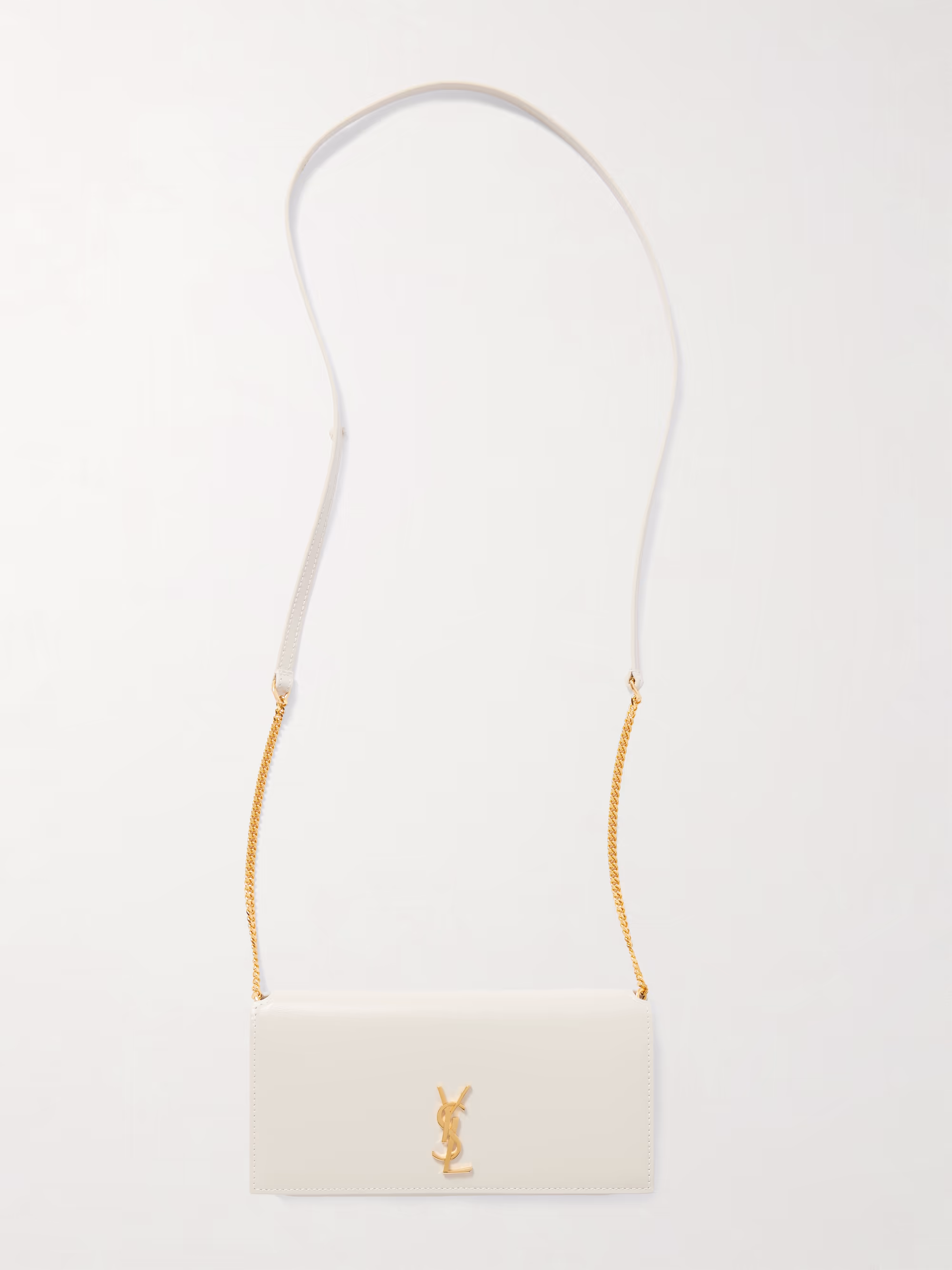 Saint Laurent Cassandre Strap leather phone case