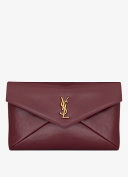 Saint Laurent Cassandre Envelope Large clutch van kalfsleer