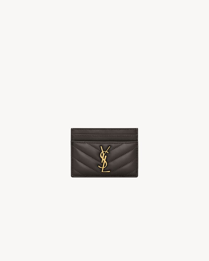 Saint Laurent CASSANDRE card case in lambskin