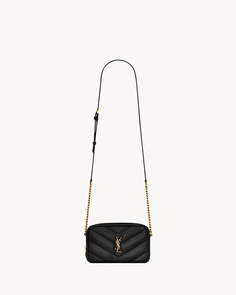 Saint Laurent LOULOU mini camera bag in lambskin