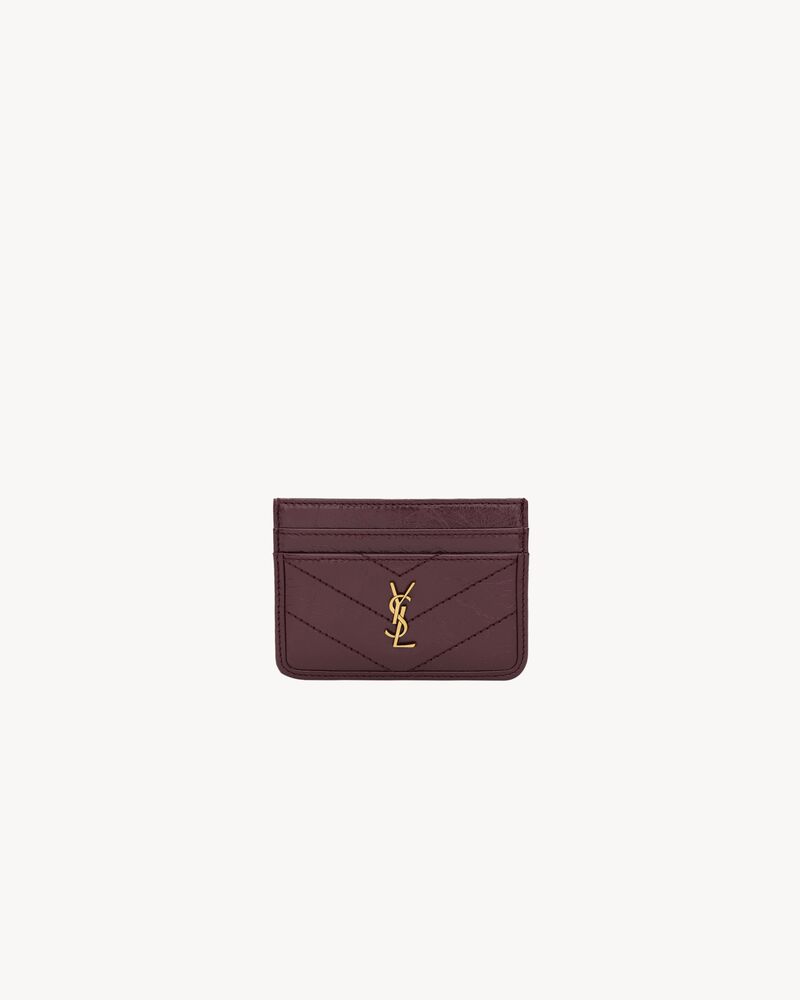 Saint Laurent NIKI card case in vintage leather