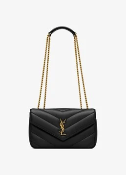 Saint Laurent Loulou Small shoulder bag van lamsleer