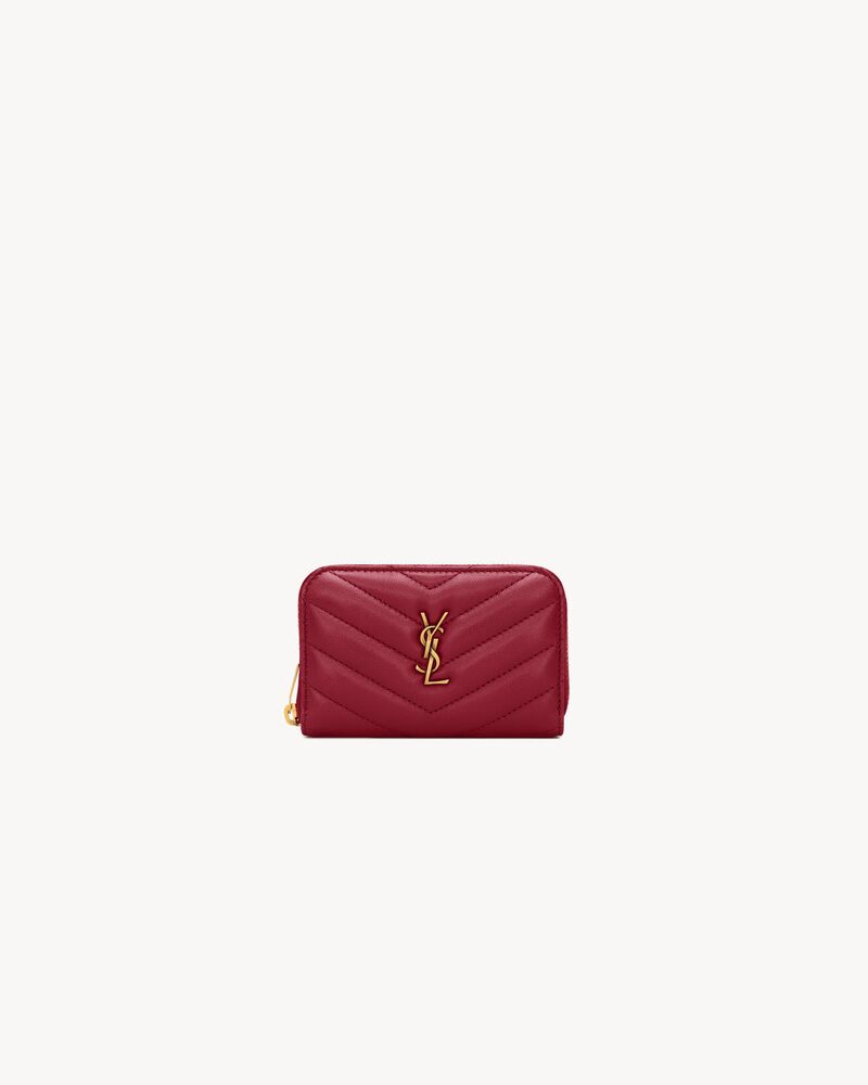Saint Laurent CASSANDRE change purse in lambskin