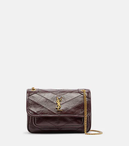 Saint Laurent Niki Cassandre Mini leather shoulder bag