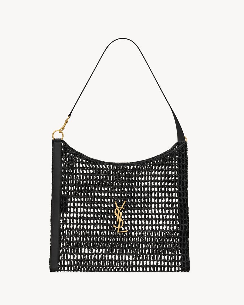 Saint Laurent Oxalis bag in raffia macramé