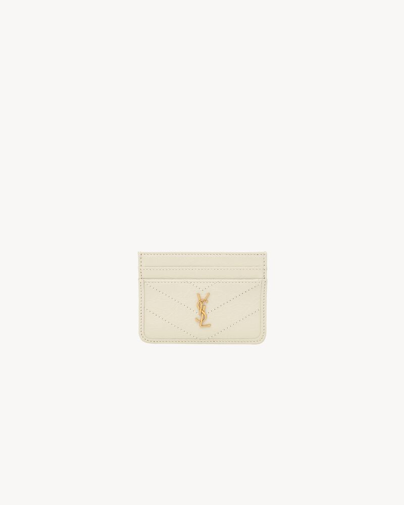 Saint Laurent NIKI card case in vintage leather
