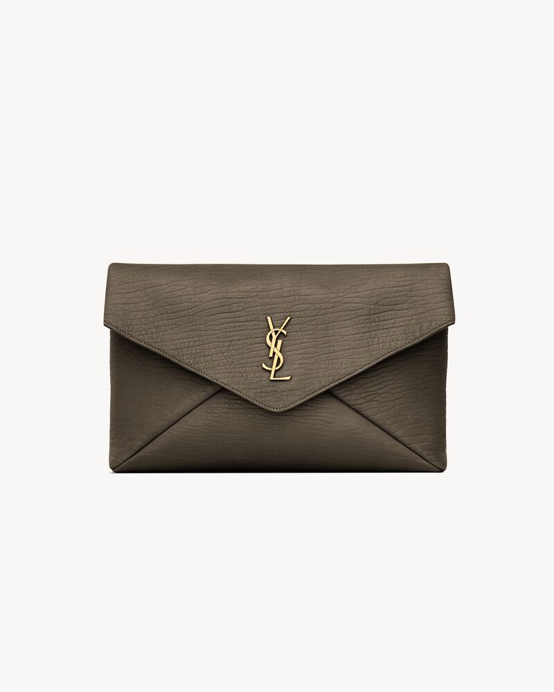 Saint Laurent CASSANDRE large envelope pouch in lambskin