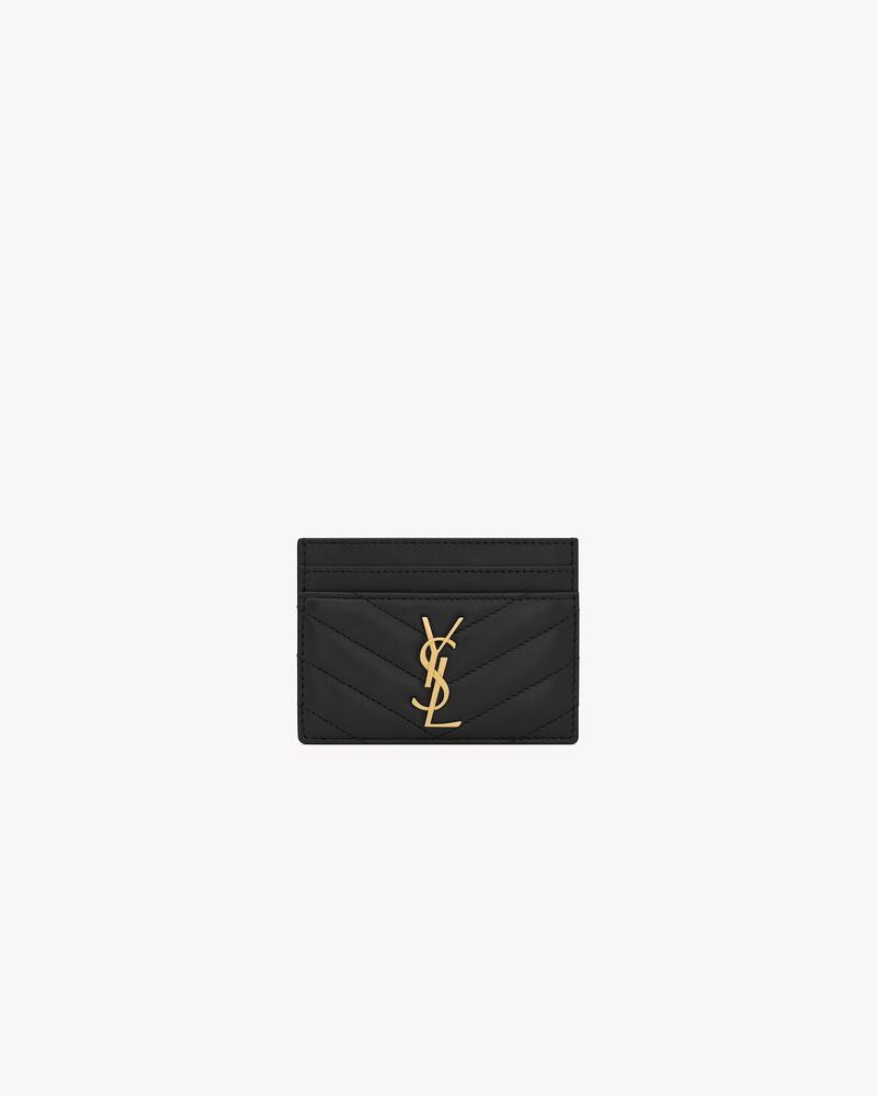Saint Laurent CASSANDRE MATELASSÉ card case in lambskin