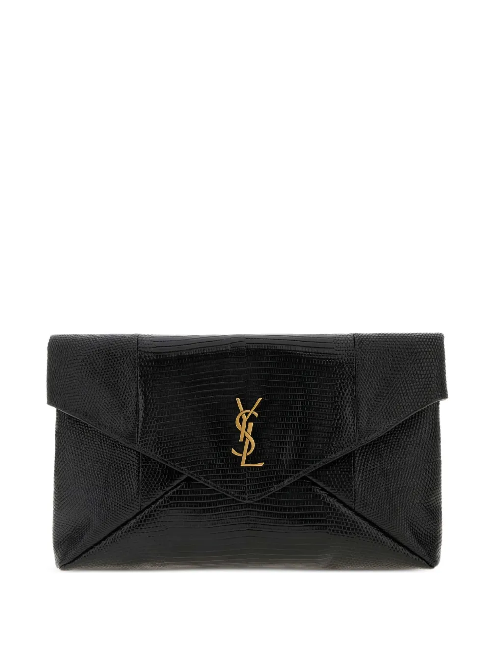 Saint Laurent Envelop clutch with logo plaque