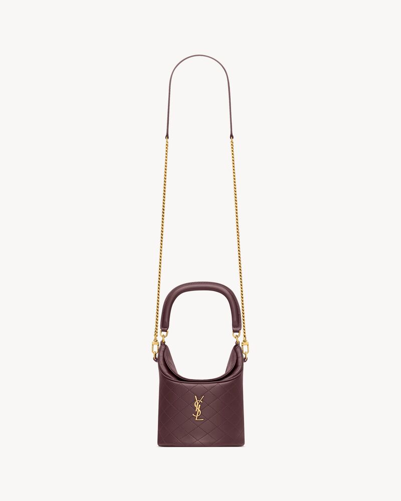 Saint Laurent GABY bucket bag in lambskin