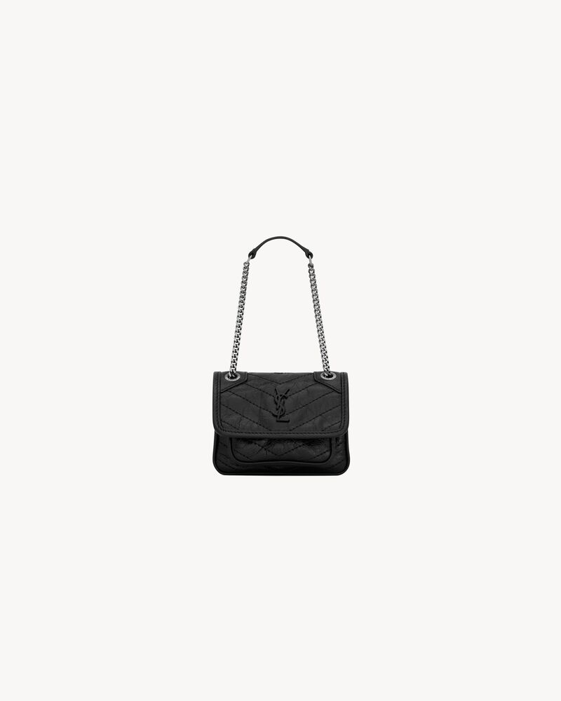 Saint Laurent NIKI micro bag in leather