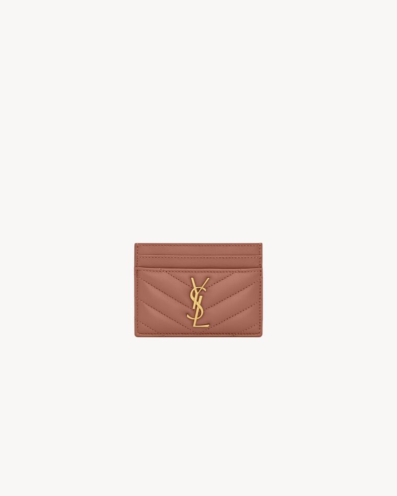 Saint Laurent CASSANDRE card case in lambskin