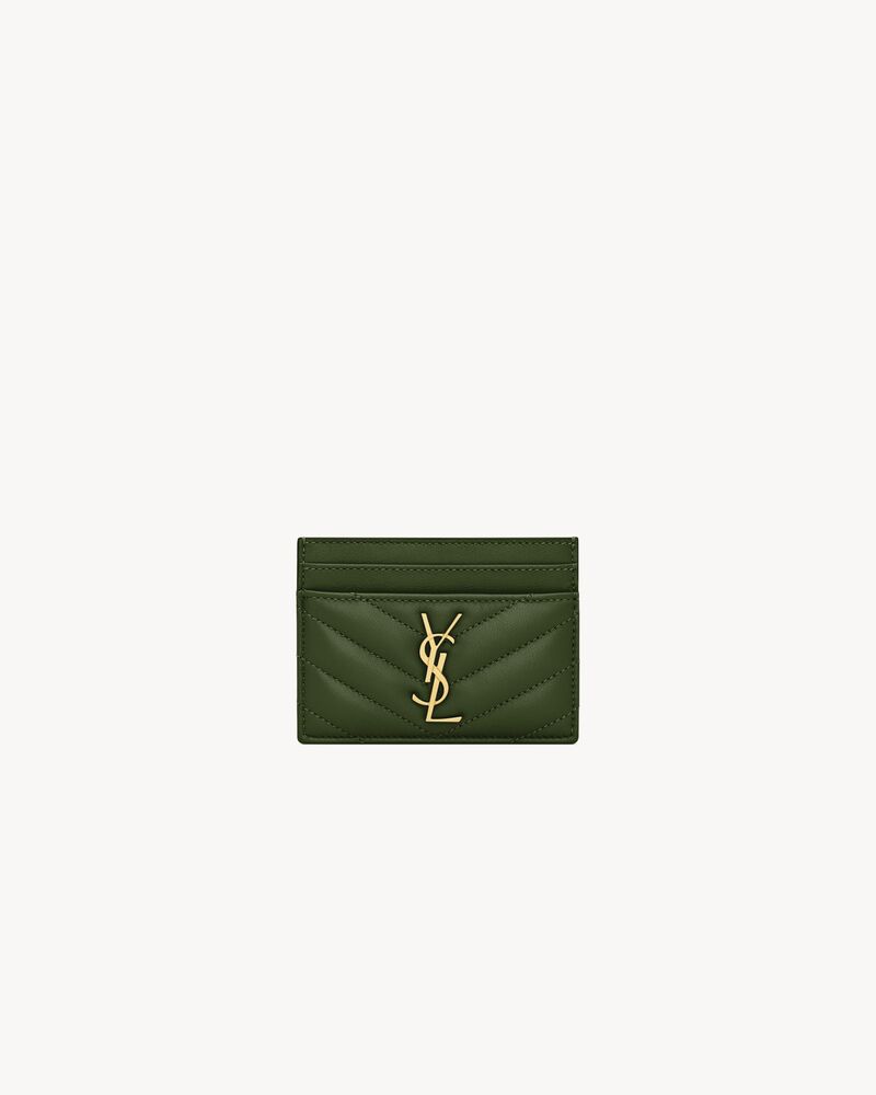 Saint Laurent CASSANDRE card case in lambskin