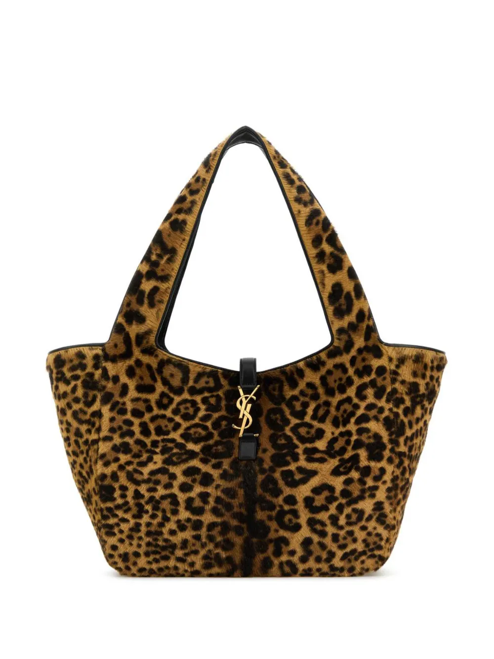 Saint Laurent Bea tote bag met luipaardprint