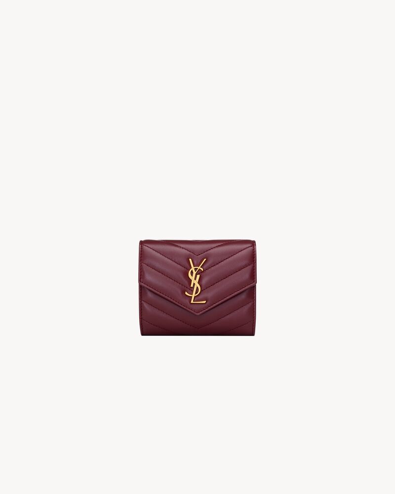 Saint Laurent CASSANDRE multi-fold wallet in lambskin