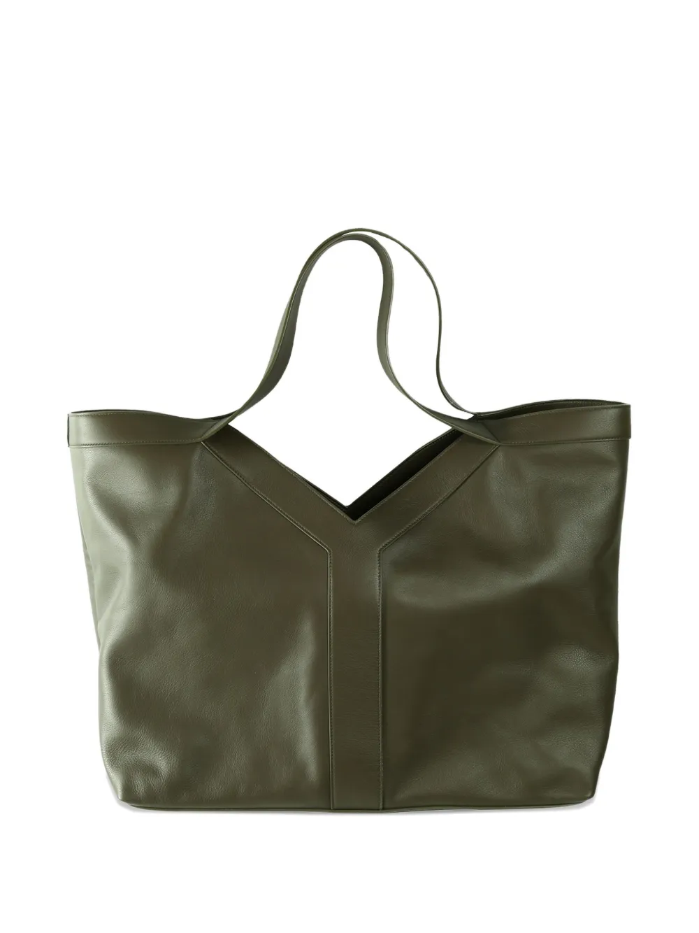 Saint Laurent leather tote bag with double handle