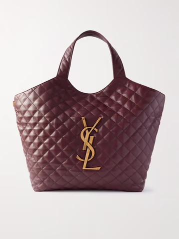 Saint Laurent Icare extra large embellished quilted leather tote